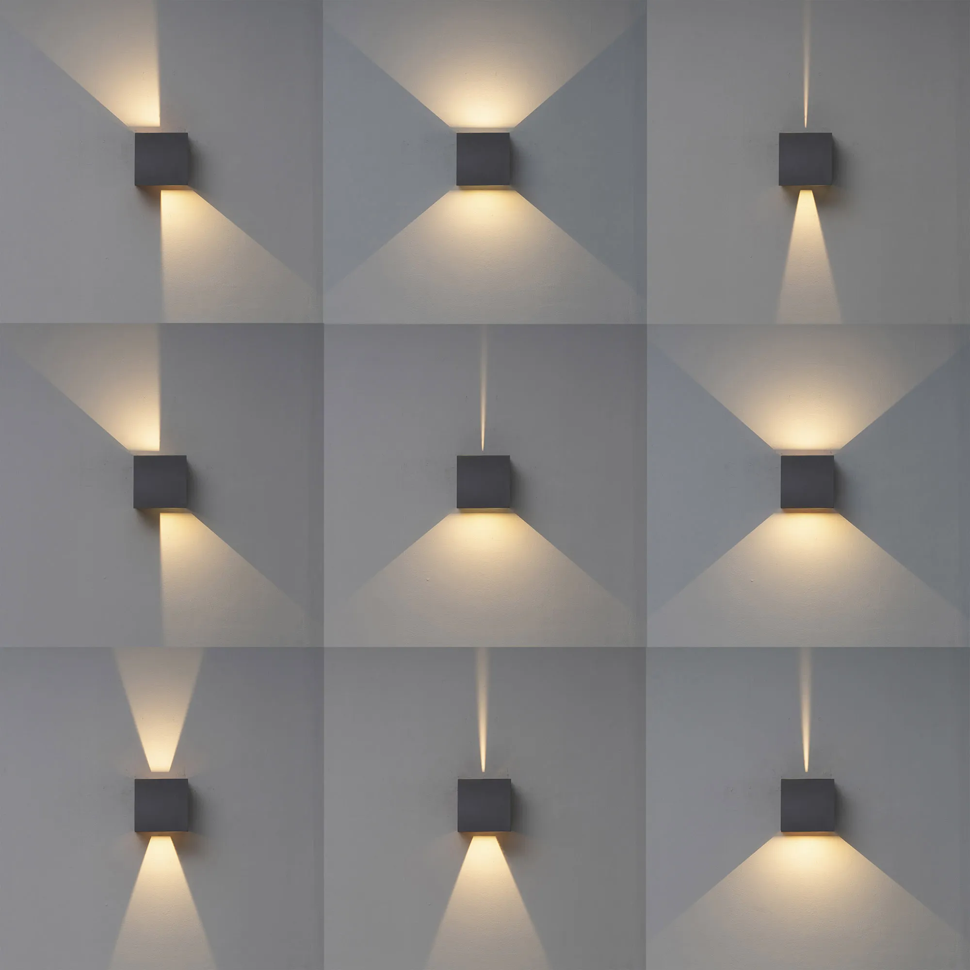 Davos Wall Lamp 2 x 6W LED M6520  Mantra Fusion Davos Anthracite